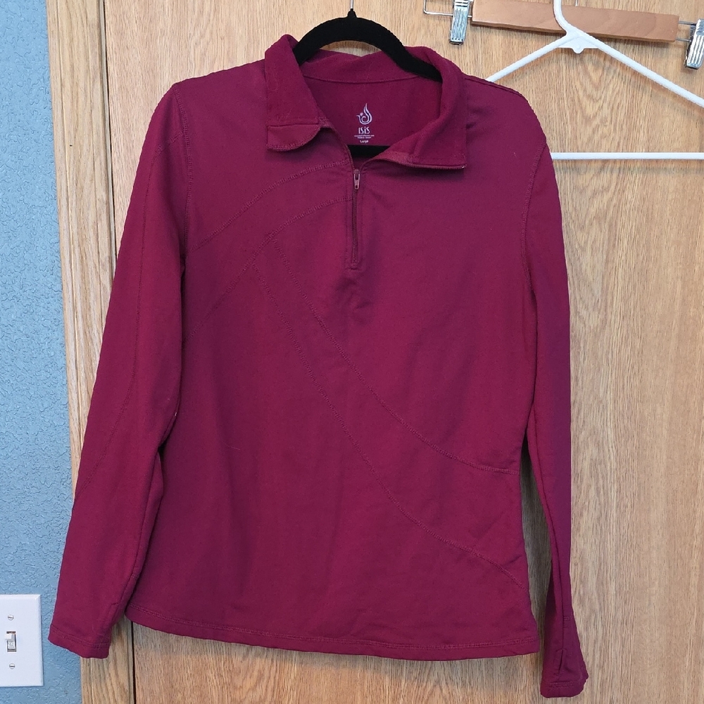 Isis Magenta Long Sleeve Pullover